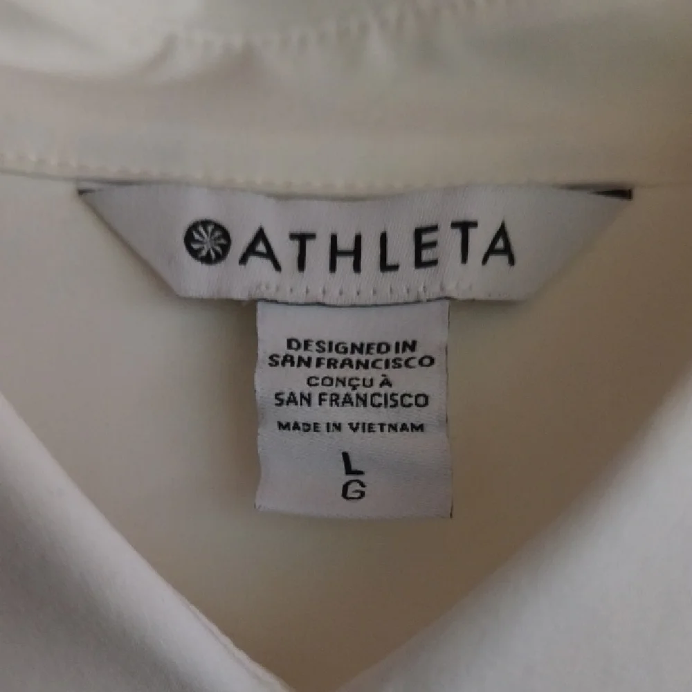 Athleta Urbanite Top 2.0 White Size L - Picture 2 of 8
